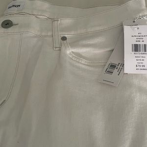 Hudson men’s white jeans